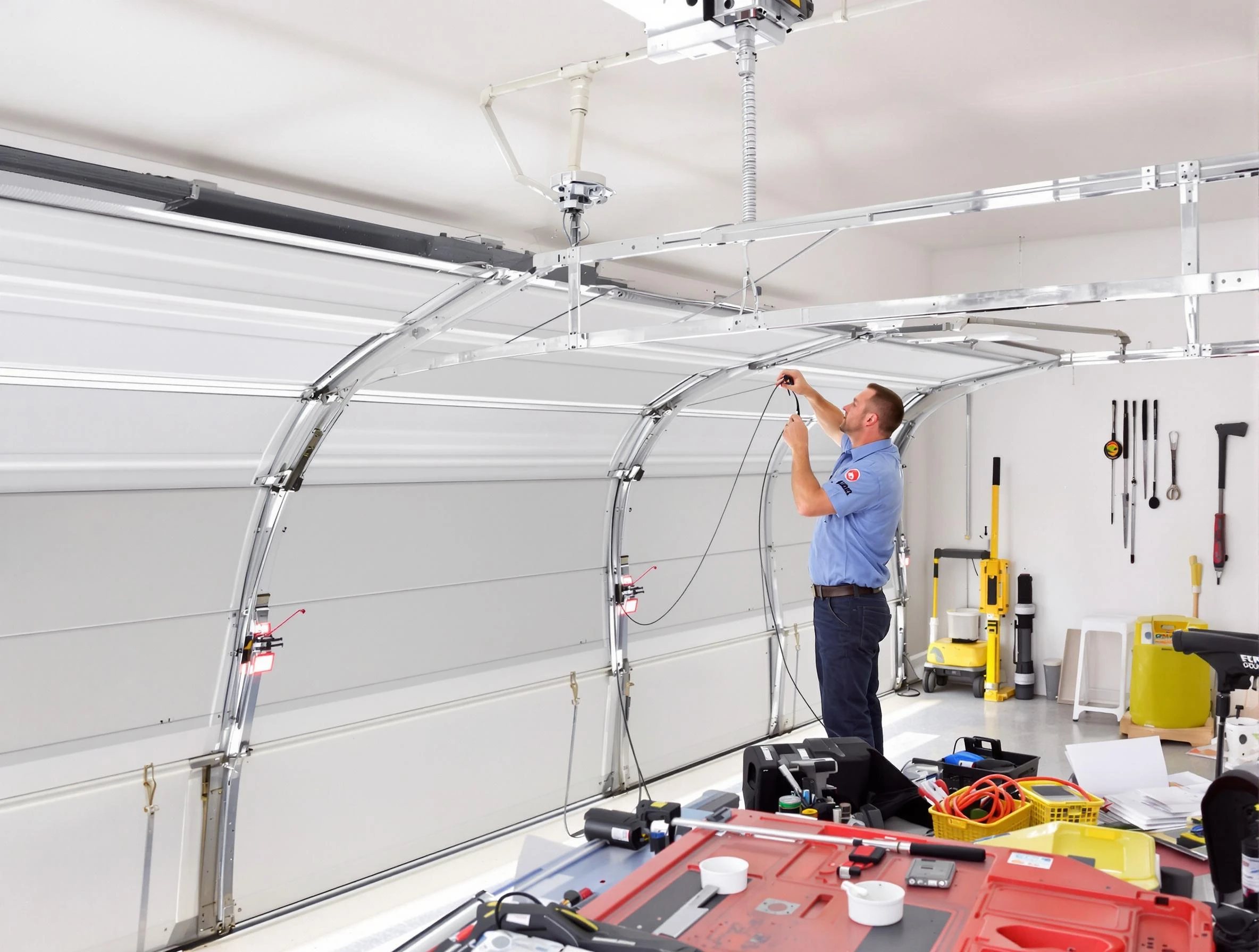 Garage door cable repair service by Princeton Garage Door Repair in Princeton