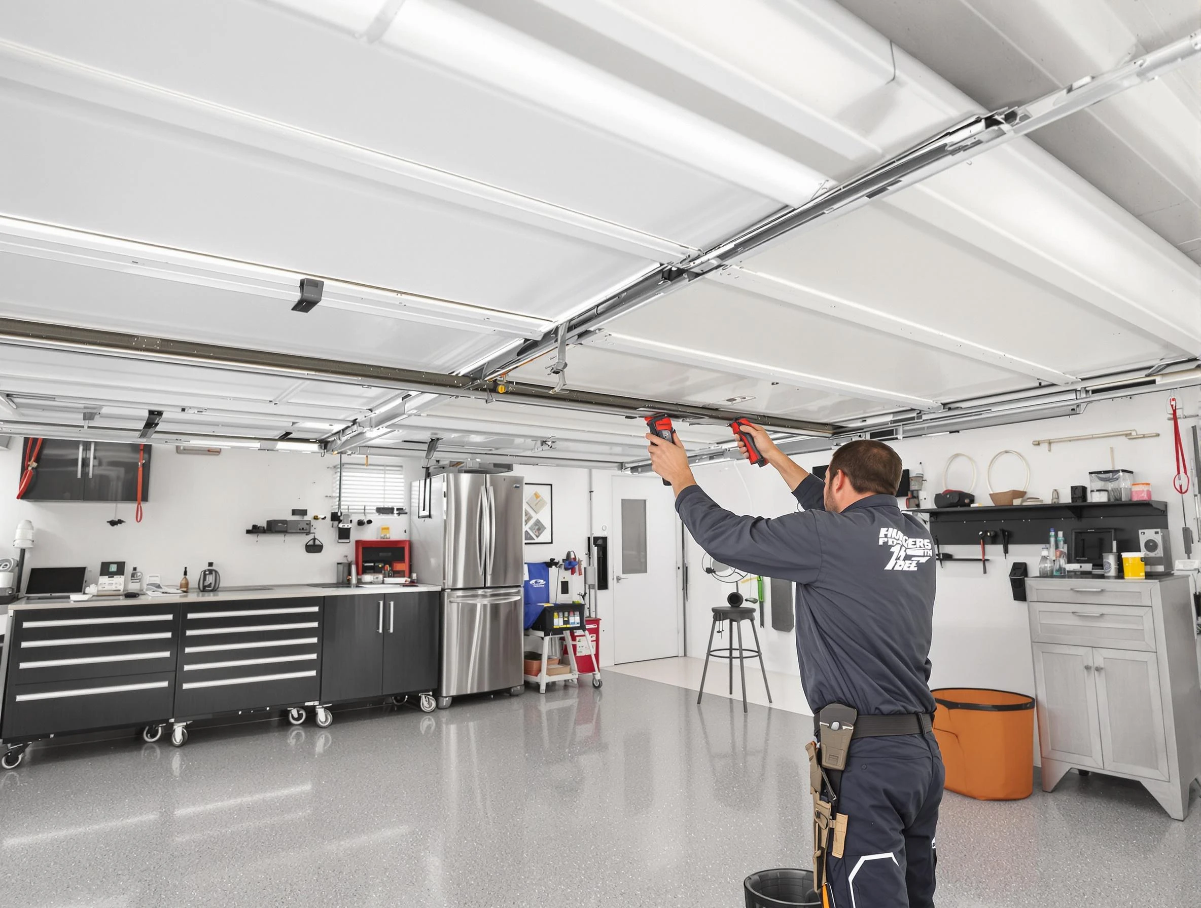 Overhead garage door repair service by Princeton Garage Door Repair in Princeton